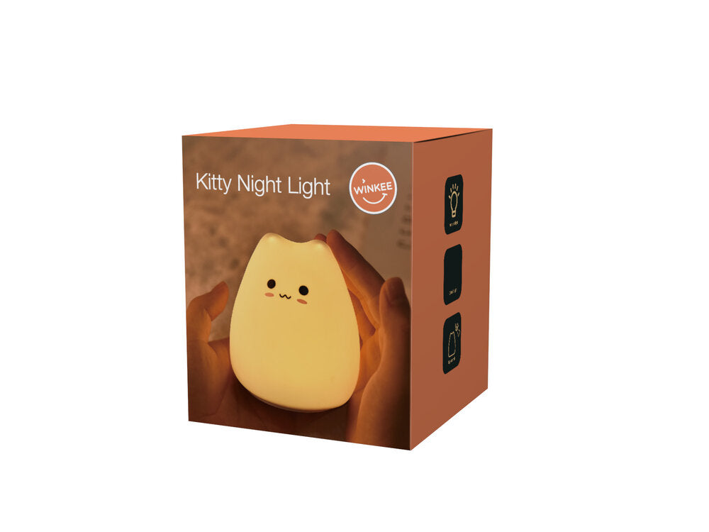 Nightlight Kitten Bordlampe - hvid